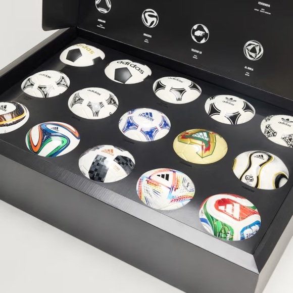 ADIDAS FIFA WORLD CUP HISTORICAL MINI BALL SET - Picture 6 of 7